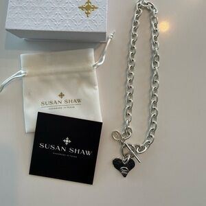 Susan Shaw Silver 16” necklace